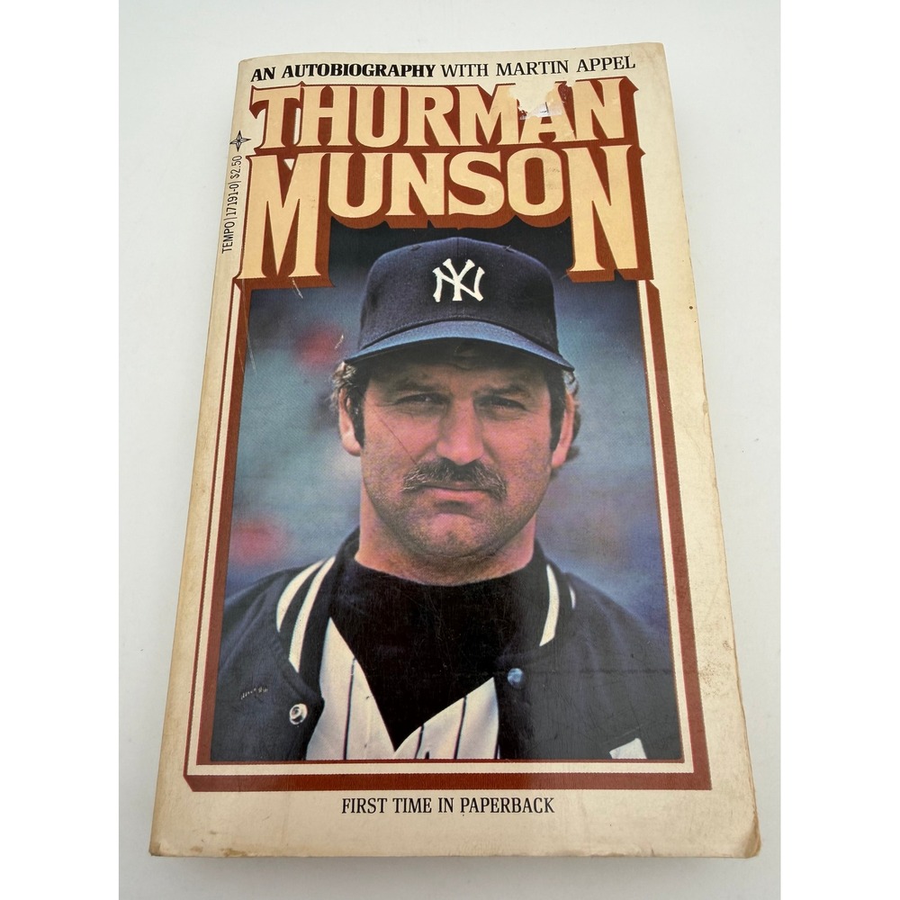 Thurman Munson An Autobiography Martin Appel 1st Paperback Ed 1980 NY Yankees